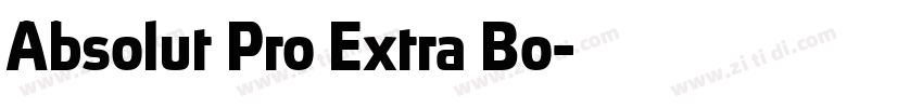 Absolut Pro Extra Bo字体转换 Absolut Pro Extra Bo字体转换
